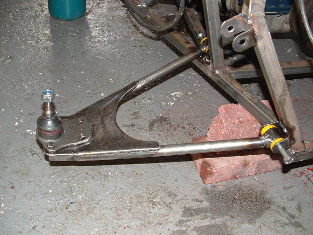 Start of the front suspension.